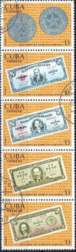 Potov znmky Kuba 1975 Zesttnn nrodn banky Mi# 2080-84