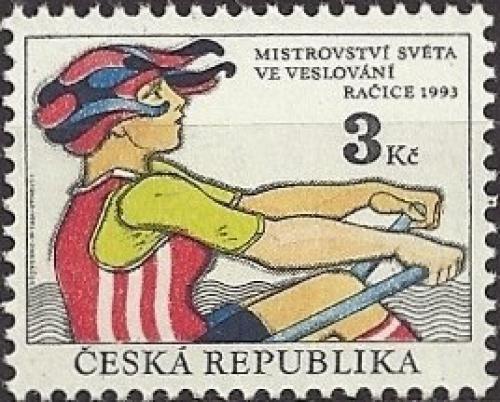 Potov znmka esko 1993 MS ve veslovn Mi# 20