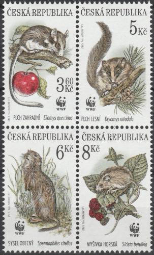 Potov znmky esko 1996 Mal cicavce, WWF Mi# 110-13