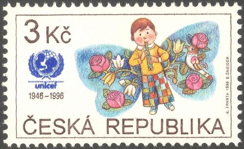 Potov znmka esko 1996 UNICEF, 50. vroie Mi# 121