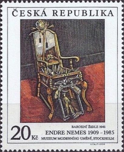 Potov znmka esko 1996 Modern umenie, Endre Nemes Mi# 125