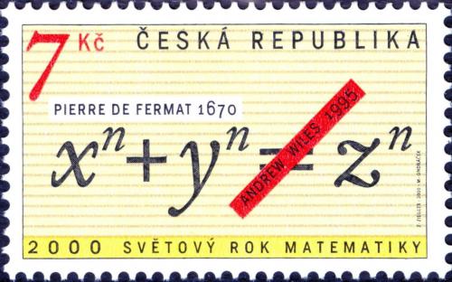 Potov znmkas esko 2000 Medzinrodn rok matematiky Mi# 259