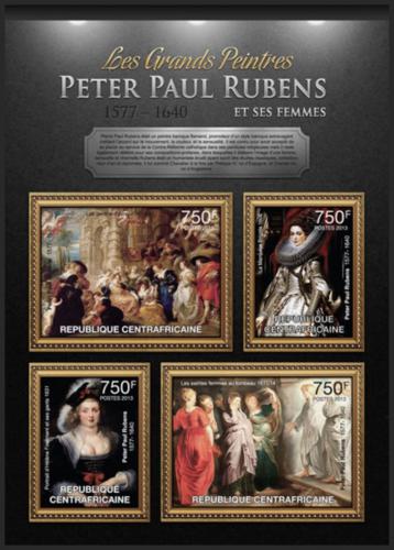 Potov znmky SAR 2013 Umenie, Peter Paul Rubens Mi# 3877-80 Kat 14