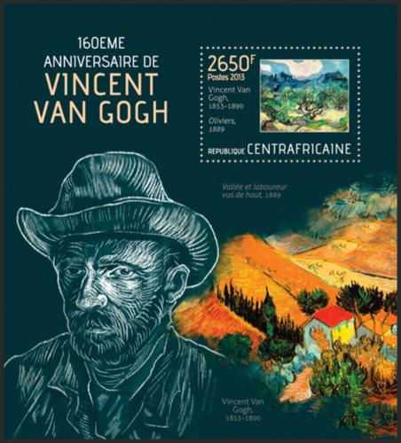 Potov znmka SAR 2013 Umenie, Vincent van Gogh Mi# Block 1066 Kat 12