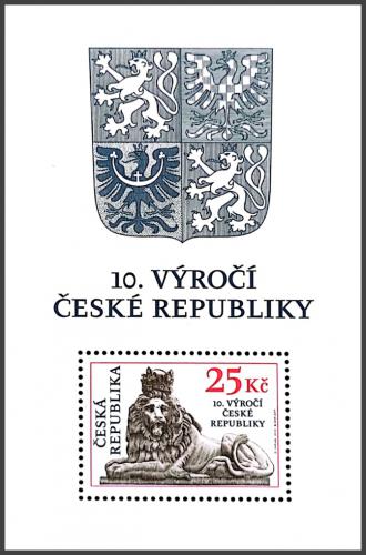 Potov znmka esko 2003 Vznik republiky, 10. vroie Mi# Block 18