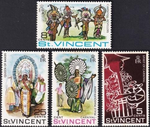 Potov znmky Svt Vincent 1969 Karneval Mi# 243-46