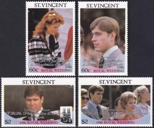 Potov znmky Svt Vincent 1986 Krovsk svadba pretla Mi# 983-86