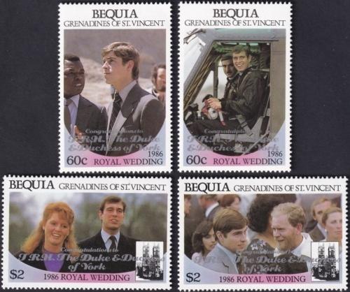 Potov znmky Svt Vincent Bequia 1986 Krovsk svadba pretla Mi# 200-03