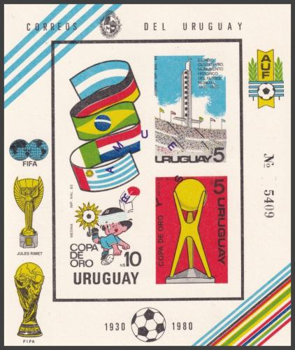 Potov znmky Uruguaj 1980 Jihoamerick pohr Mi# Block 50 B Kat 30