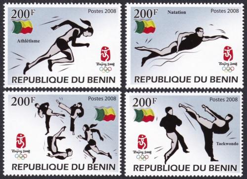 Potov znmky Benin 2008 LOH Peking Mi# 1463-66 Kat 10