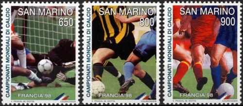 Potov znmky San Marino 1998 MS ve futbale Mi# 1778-80