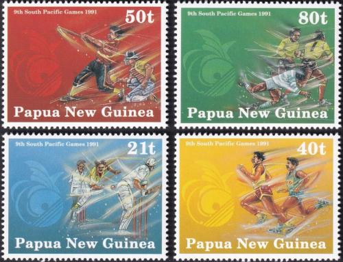 Potov znmky Papua Nov Guinea 1991 Pacifick hry Mi# 636-39