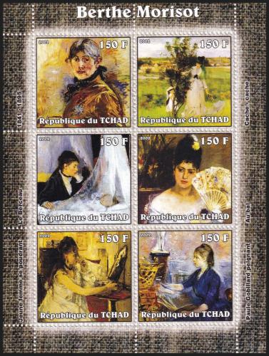 Potov znmky ad 2002 Umenie, Berthe Morisot Mi# 2304-09 Bogen