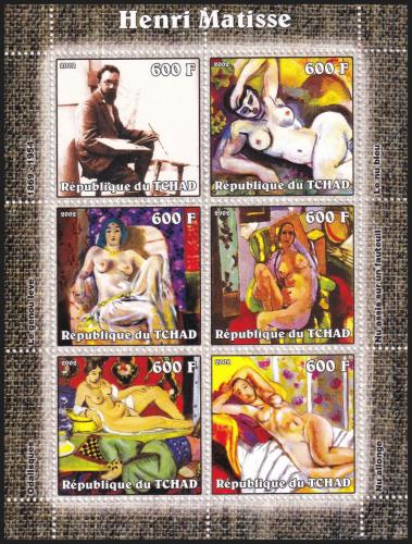 Potov znmky ad 2002 Umenie, Henri Matisse Mi# 2382-87 Bogen Kat 17