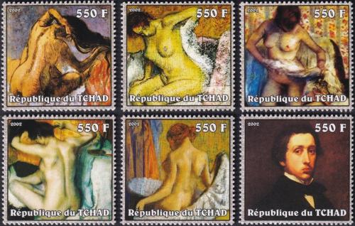 Potov znmky ad 2002 Umenie, Edgar Degas IA Mi# 2376-81 Kat 15