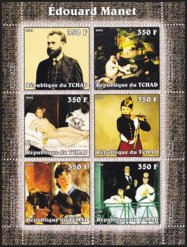 Potov znmky ad 2002 Umenie, Edouard Manet Mi# 2334-39 Bogen Kat 9.50