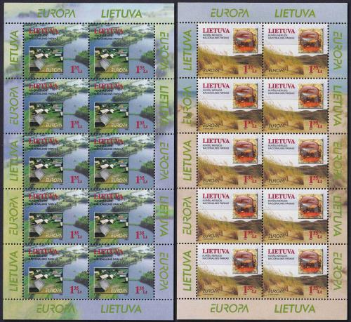 Potov znmky Litva 1999 Eurpa CEPT, nrodn parky Mi# 693-94 Bogen Kat 25