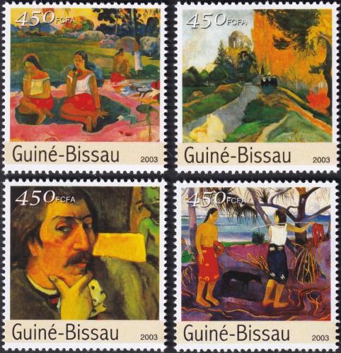 Potov znmky Guinea-Bissau 2003 Umenie, Paul Gauguin Mi# 2101-04 Kat 7.50