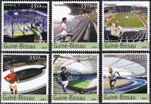 Potov znmky Guinea-Bissau 2004 MS ve futbale, futbalisti Mi# 2713-18 Kat 8