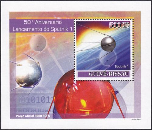 Potov znmka Guinea-Bissau 2007 Sputnik 1 DELUXE Mi# 3678 Block