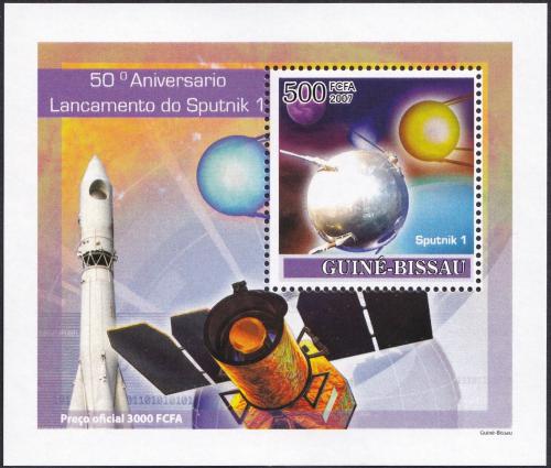 Potov znmka Guinea-Bissau 2007 Sputnik 1 DELUXE Mi# 3679 Block