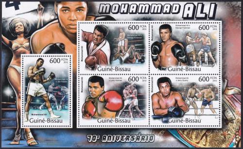 Potov znmky Guinea-Bissau 2012 Muhammad Ali, box Mi# 5840-44 Kat 12