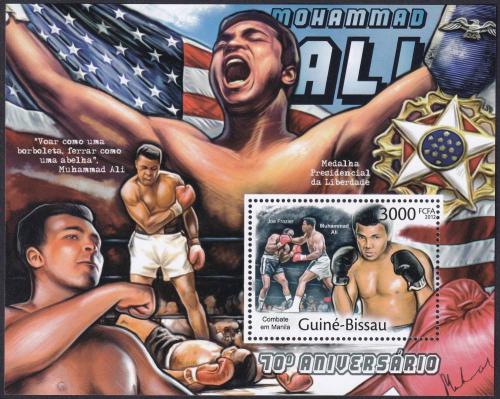 Potov znmka Guinea-Bissau 2012 Muhammad Ali, box Mi# Block 1031 Kat 12