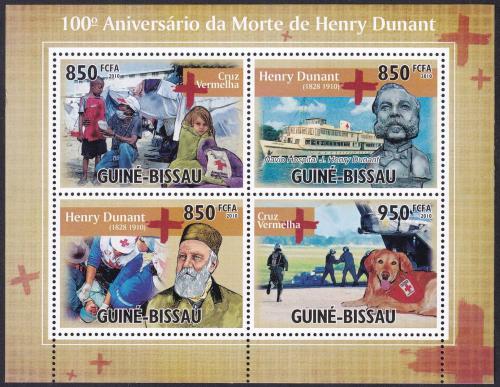 Potov znmky Guinea-Bissau 2010 Henri Dunant Mi# 4910-13 Kat 14