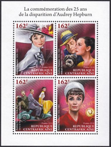 Potov znmky SAR 2018 Audrey Hepburn Mi# 8160-63