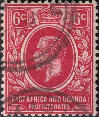 Potov znmka Britsk vchodn Afrika a Uganda 1912 Kr Juraj V. Mi# 44 