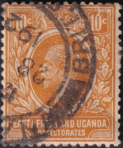 Potov znmka Britsk vchodn Afrika a Uganda 1912 Kr Juraj V. 1A Mi# 45