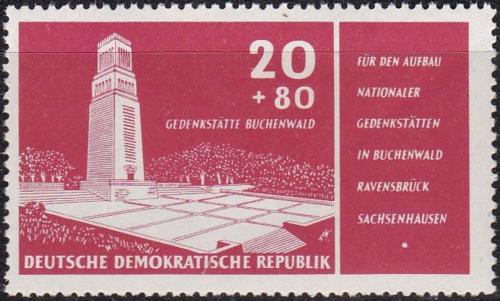 Potov znmka DDR 1956 Pamtnk Buchenwald Mi# 538 - zvi obrzok