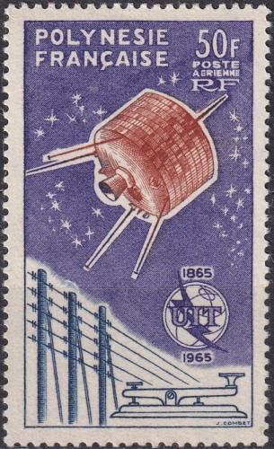 Potov znmka Franczska Polynzia 1965 ITU, 100. vroie TOP Mi# 44 Kat 100