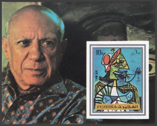 Potov znmka Fudajra 1972 Umenie, Picasso neperf. Mi# Block 140 B Kat 8.50 - zvi obrzok