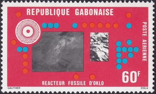 Potov znmka Gabon 1976 Reaktor Oklo Mi# 613