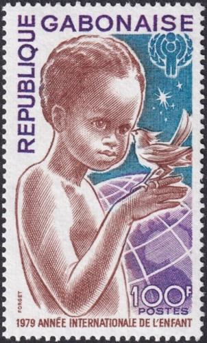 Potov znmka Gabon 1979 Medzinrodn rok dt Mi# 706