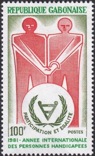 Potov znmka Gabon 1981 Medzinrodn rok postiench Mi# 799