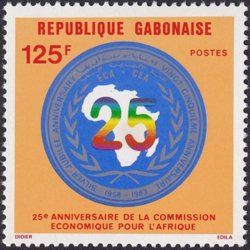 Potov znmka Gabon 1983 Africk hospodsk komora, 25. vroie Mi# 864