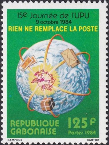 Potov znmka Gabon 1984 Den poty Mi# 920