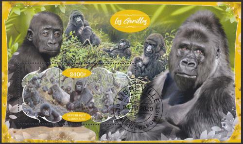 Potov znmka Gabon 2020 Gorily 1B Mi# N/N