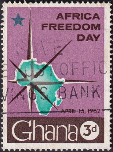 Potov znmka Ghana 1962 Mapa Afriky Mi# 118