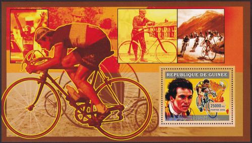 Potov znmka Guinea 2006 Cyklistika, Bernard Hinault DELUXE Mi# 4468 Block