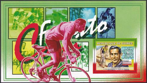 Potov znmka Guinea 2006 Cyklistika, Fausto Coppi DELUXE Mi# 4465 Block