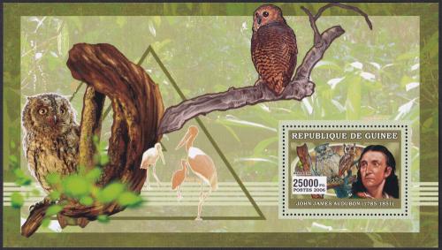 Potov znmka Guinea 2006 John James Audubon, prodovdec Mi# Block 989