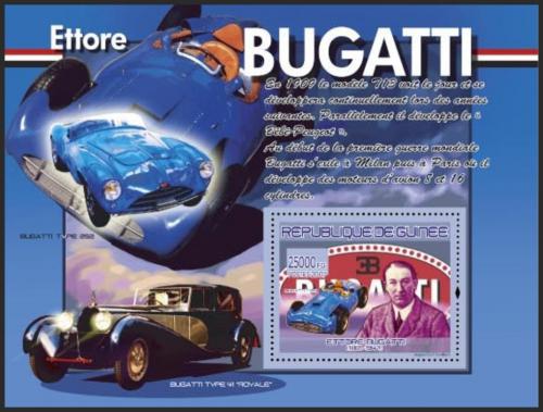 Potov znmka Guinea 2007 Bugatti Mi# Block 1453