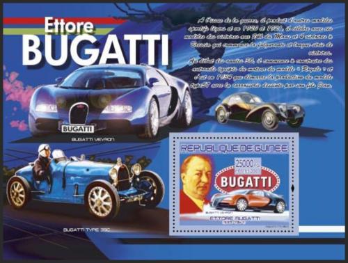 Potov znmka Guinea 2007 Bugatti Mi# Block 1455