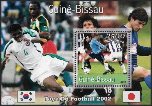 Potov znmka Guinea-Bissau 2001 MS ve futbale Mi# Block 316 Kat 12