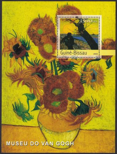 Potov znmka Guinea-Bissau 2003 Umenie, Vincent van Gogh Mi# Block 450 Kat 14