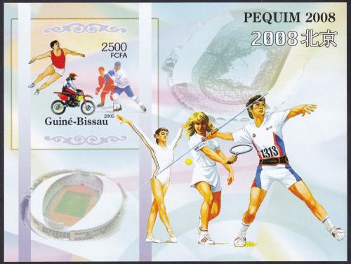 Potov znmka Guinea-Bissau 2005 LOH Peking neperf. Mi# Block 520 B