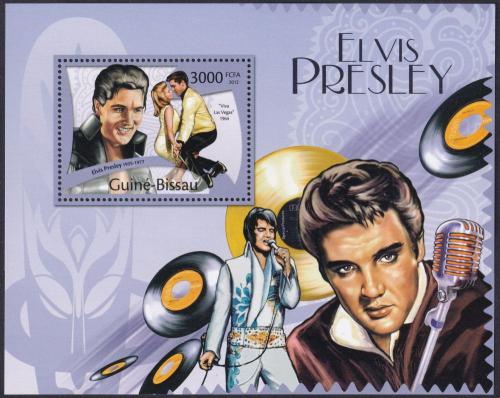 Potov znmka Guinea-Bissau 2012 Elevys Presley Mi# Block 1019 Kat 12